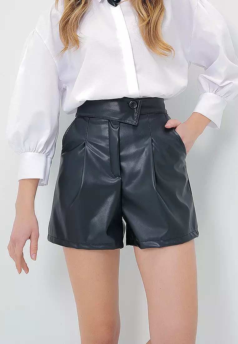 Leather Shorts High Rise Zadig&Voltaire High-rise Crinkle Shorts