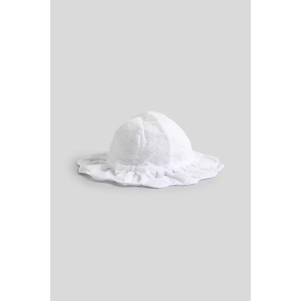 Mothercare White Broderie UPF50+ Sun Hat - Topi Bayi Perempuan (Pink)
