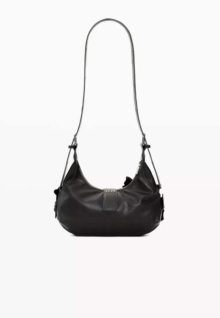 Small bag with flower appliqués