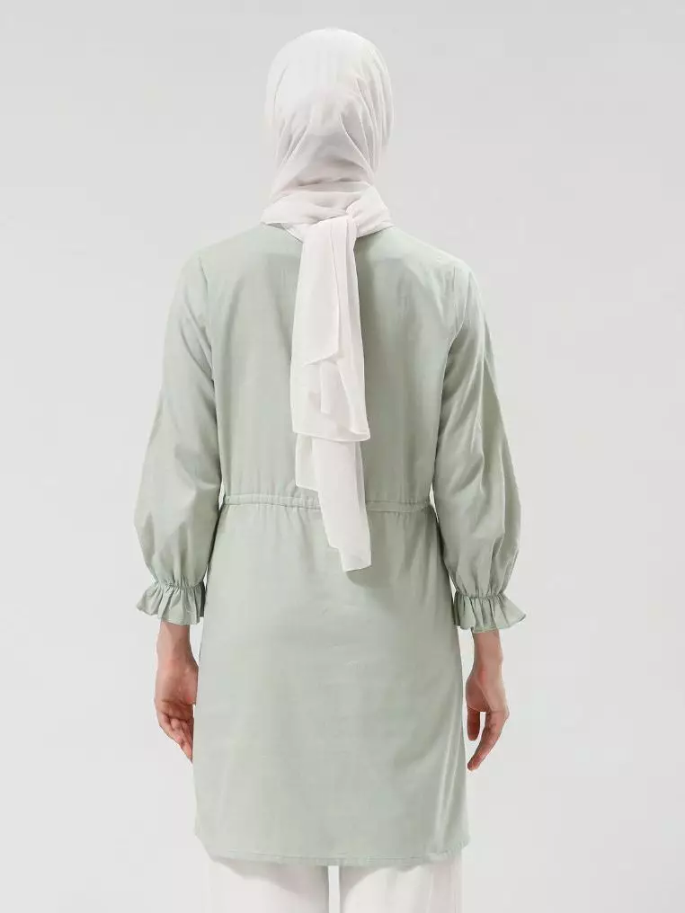 Urban Exchange Fiona Green Shirt - Tunik Kasual Wanita