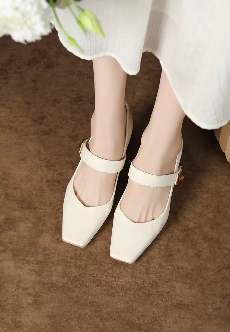 Buy Twenty Eight Shoes 7CM Metal Buckle Strap Mary Jane Shoes