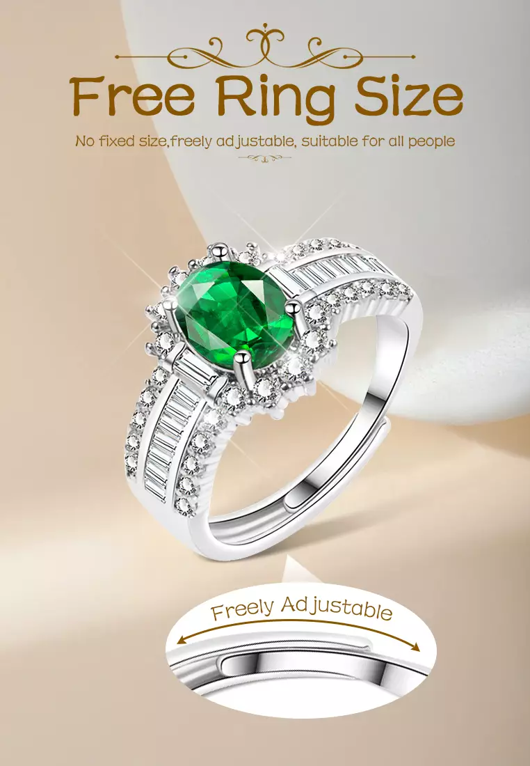 Cincin Wanita Berlian Original Perhiasan Elegan Fashion Cincin Cewek Tunangan Rings