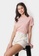 Penshoppe pink Relaxed Fit T-shirt with Flock Print Branding E6BC0AA1CC060CGS_2