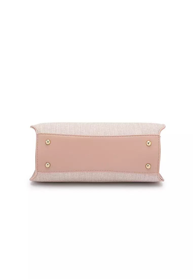 Women's Top Handle Bag / Sling Bag / Crossbody Bag - Pink