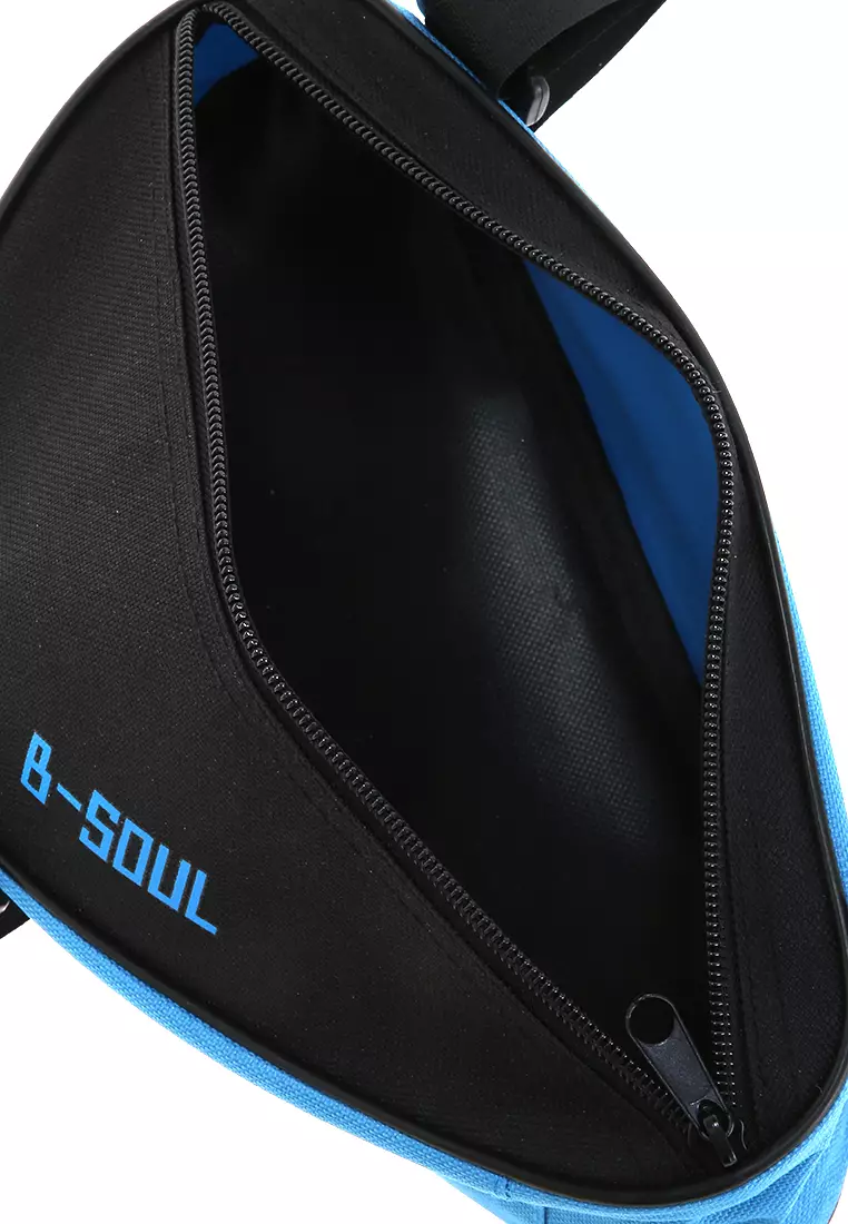 Qian Bicycle Bag Tas Sepeda Segitiga Material Nylon Waterproof ORIGINAL - Black