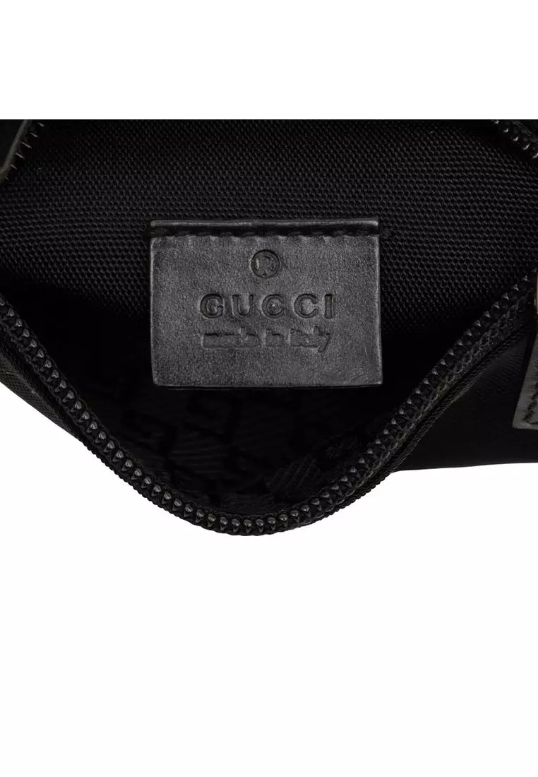 Pre-Loved Gucci Nylon Double Pocket Belt Bag