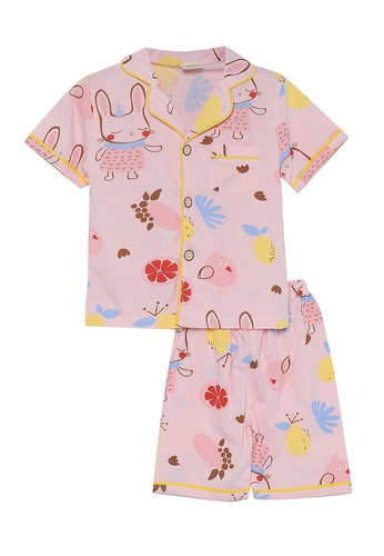 Milliot & Co. pink Giuly Girls Pyjama Set 38AFAKAA59A1BFGS_1