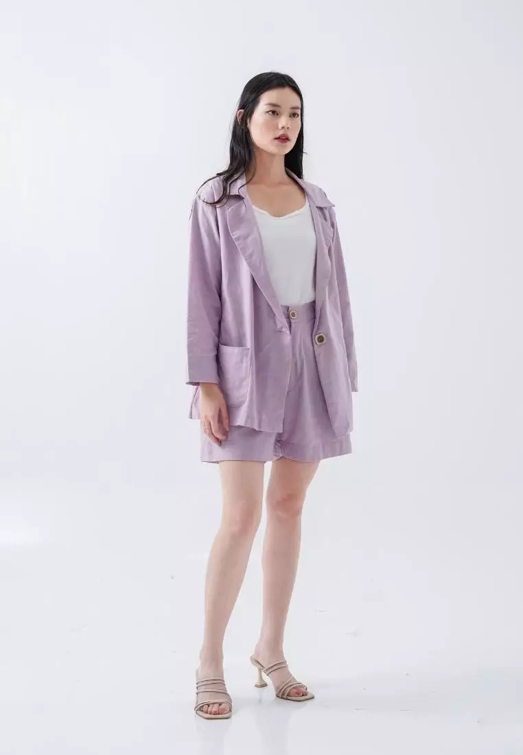 Mille fleur Eun ji short pants lilac