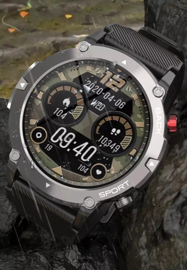 Smart Watch 128M, OLED 360x360 High Resolution Screen, Bluetooth call, 300mAh Battery, IP68 Water Proof