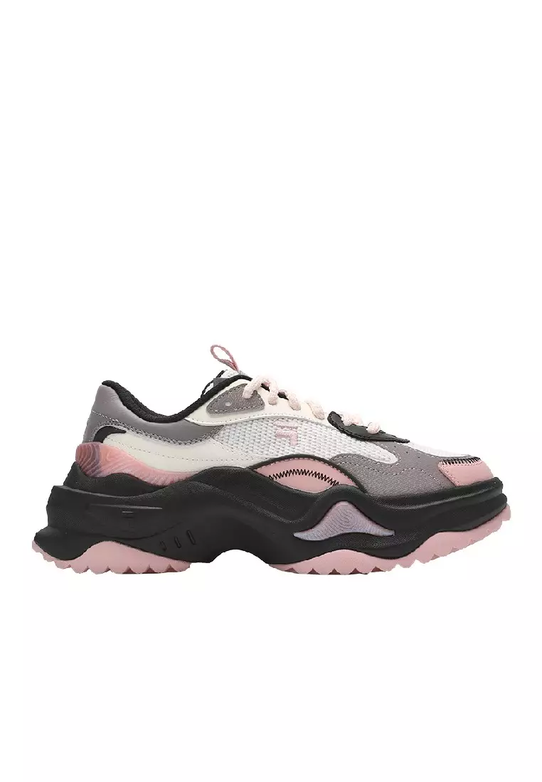 Pink fila hotsell platform sneakers