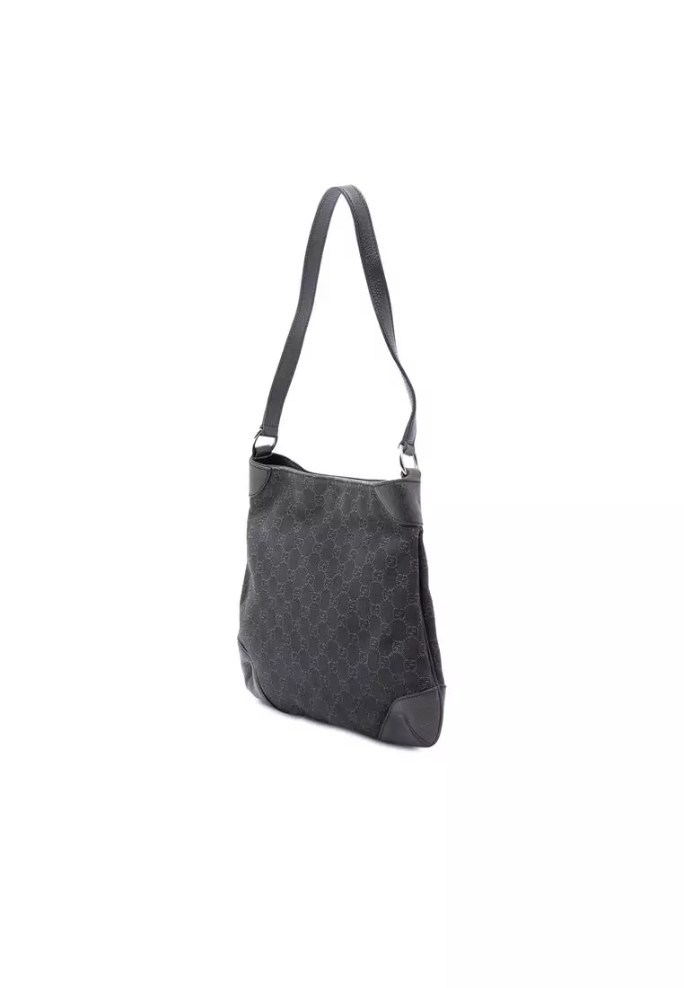 Pre-Loved Gucci Gg Denim Shoulder Bag