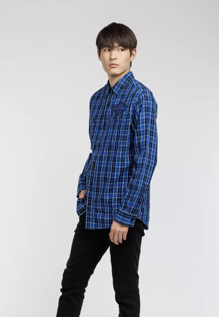 Harley-Davidson Bar & Shield LS Plaid Shirt