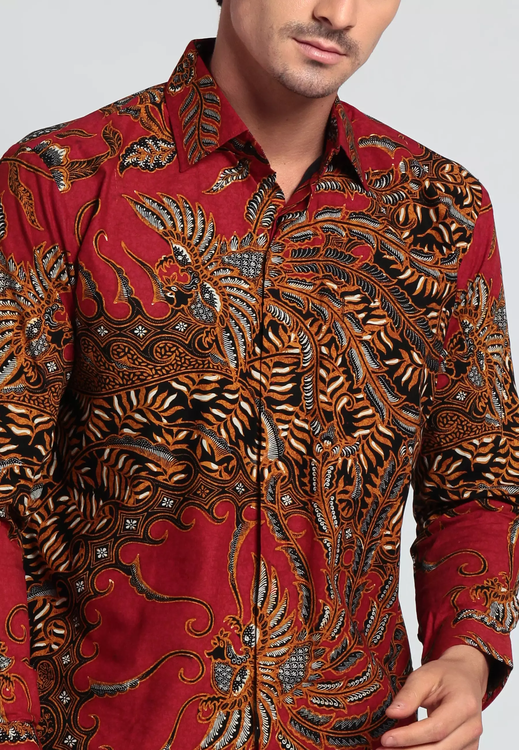 Kemeja Andromeda Shun Lengan panjang slimfit