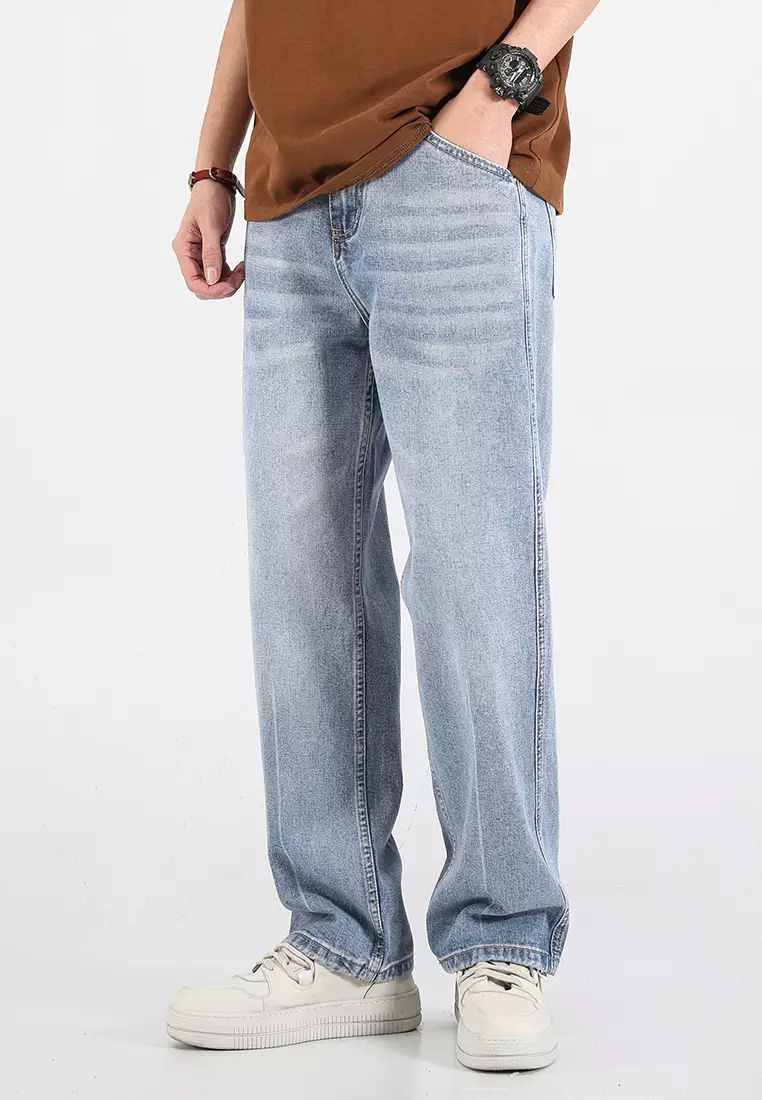 High Street Straight Washed Jeans AY-mjG63