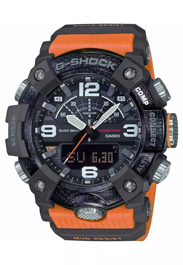Casio G-SHOCK Jam Tangan Pria - Orange Black - Resin - GG-B100-1A9DR Mudmaster