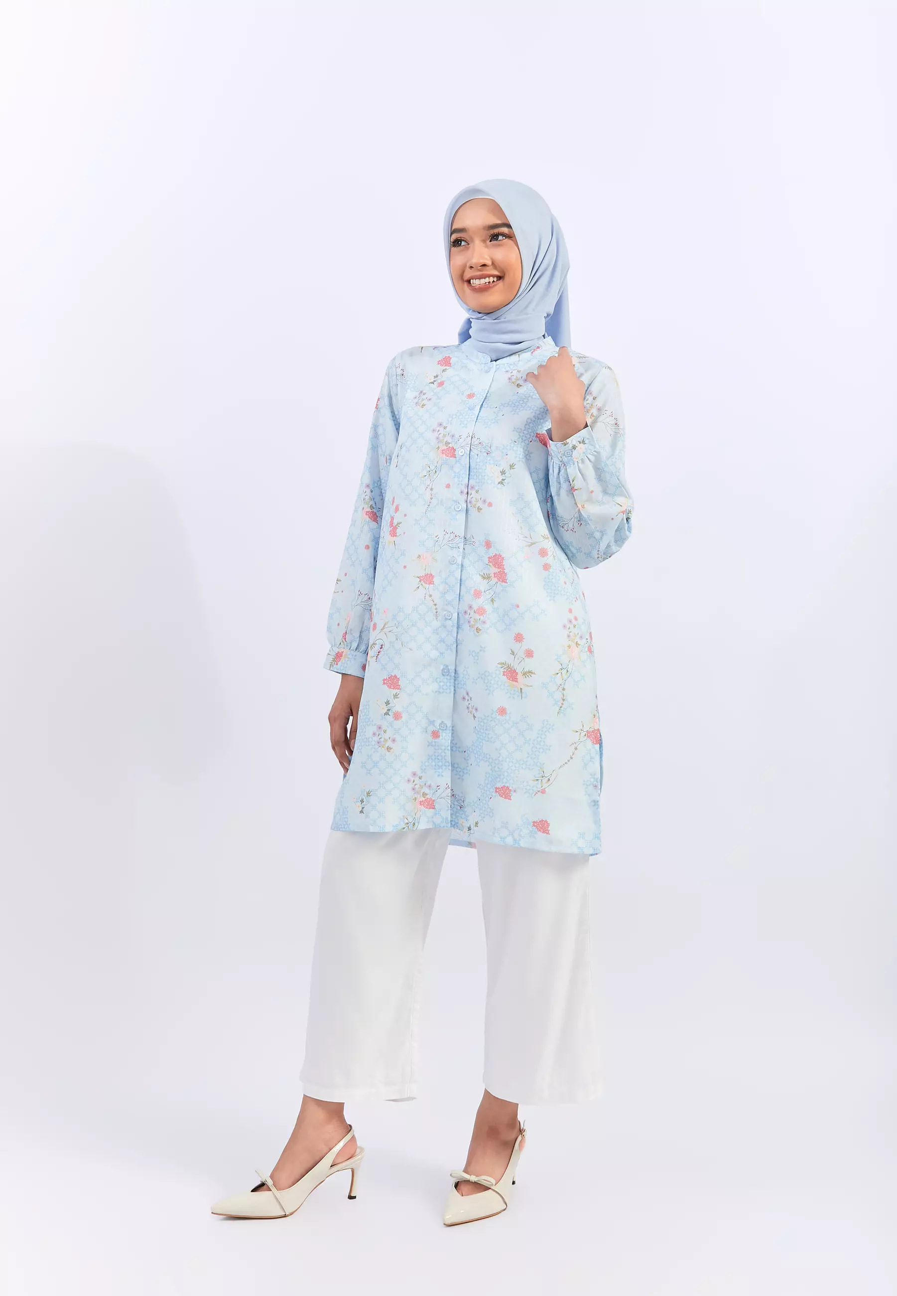 Laika Flower Blue Tunic (G.1734)