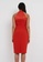FORCAST red Greta Twist Halter Bodycon Dress 64E2EAAEDC493BGS_2
