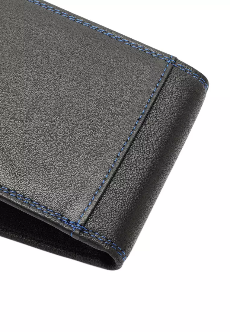Men's RFID Blocking Bi Fold Wallet (Dompet Bi Fold Pria RFID Blocking) - Hitam