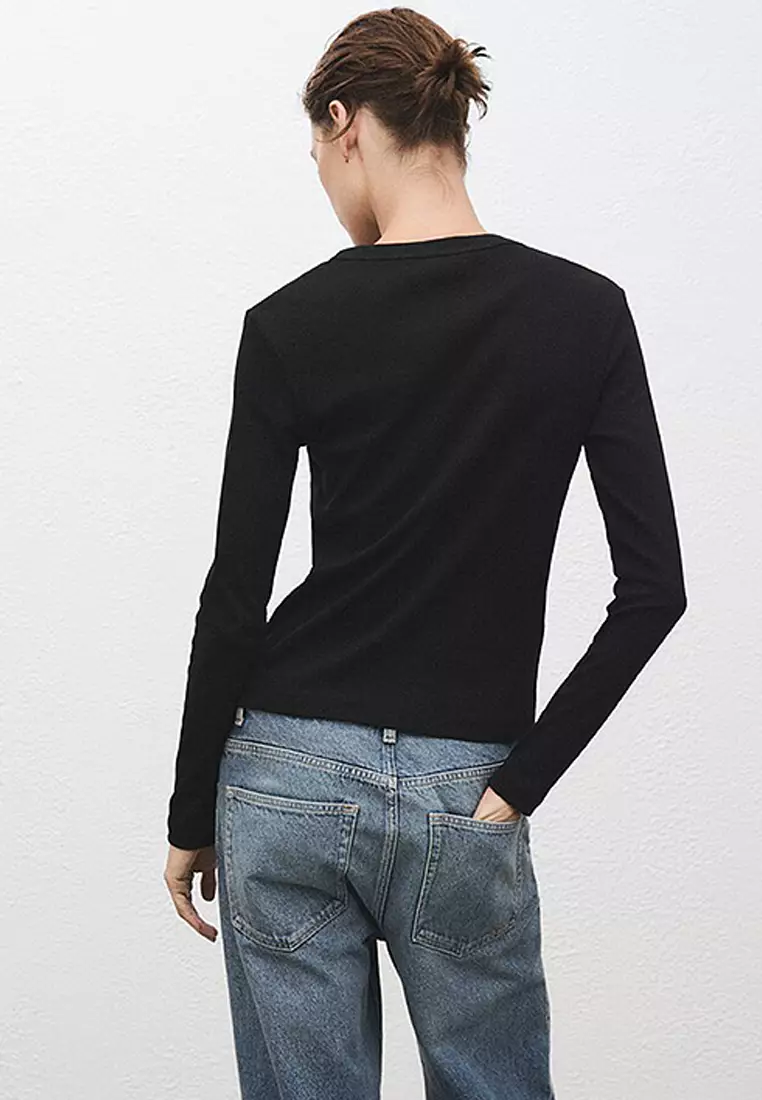 Long Sleeves Cotton T-Shirt