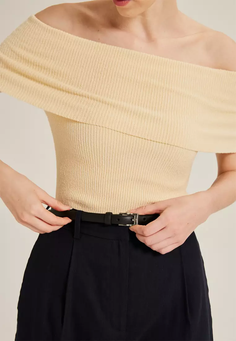 Slim Leather Belt