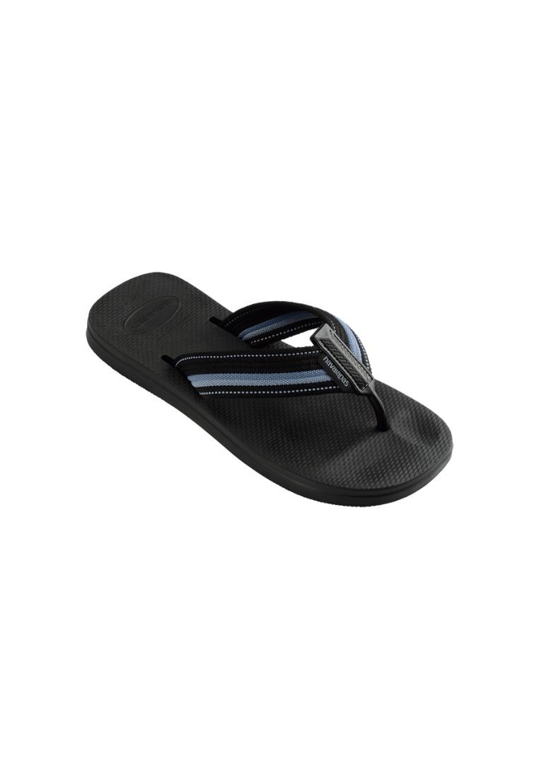 Men Urban Way Flip Flops - Black/Black