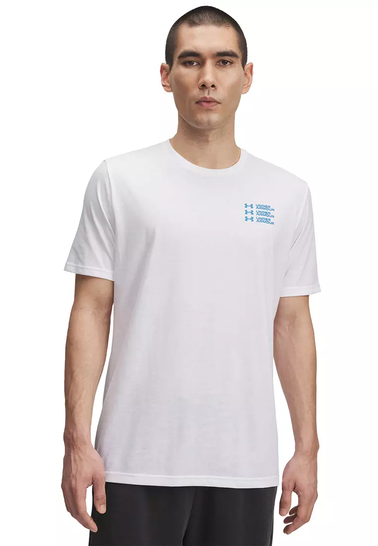 Triple Stack Left Chest Logo Short Sleeves T-Shirt