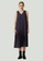 SALIENT LABEL blue and navy Asteria Tie-back Midi Dress in Midnight Navy 0E9A1AA60A911FGS_1