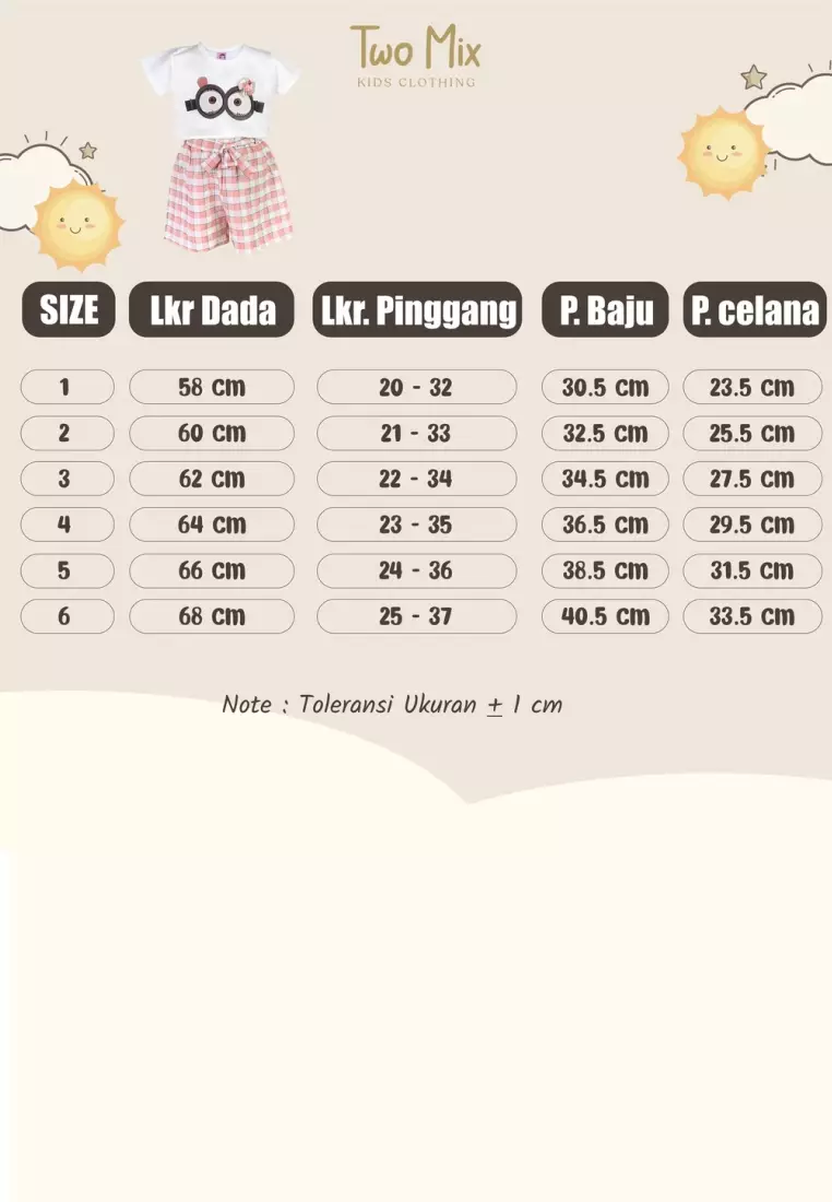 Two Mix - Baju Anak Perempuan - Setelan Anak Cewek Celana Jeans 1-6 Tahun 4323 Kuning