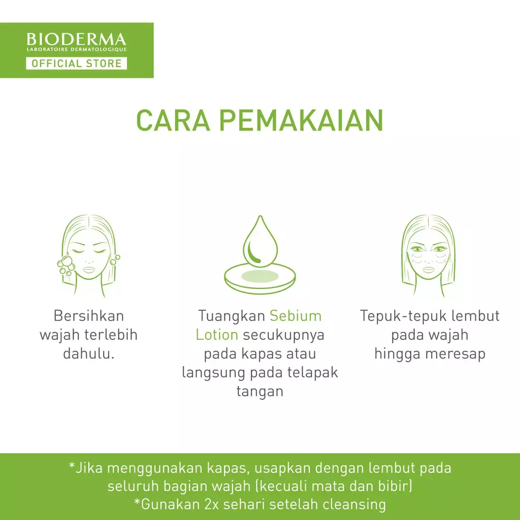 Bioderma Sebium Lotion 200 ml - Toner untuk Kulit Kombinasi / Berminyak / Berjerawat