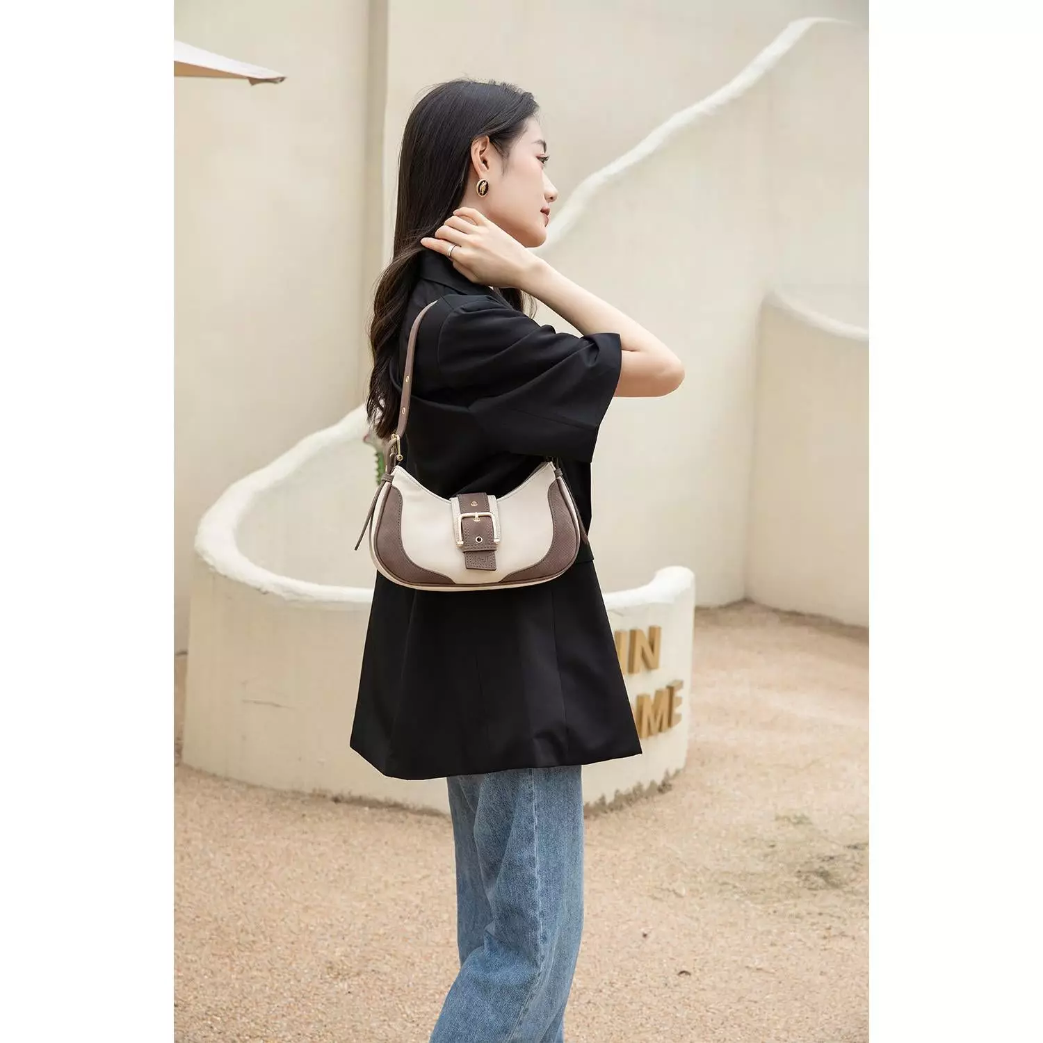En-ji Namjin Shoulderbag - Denim