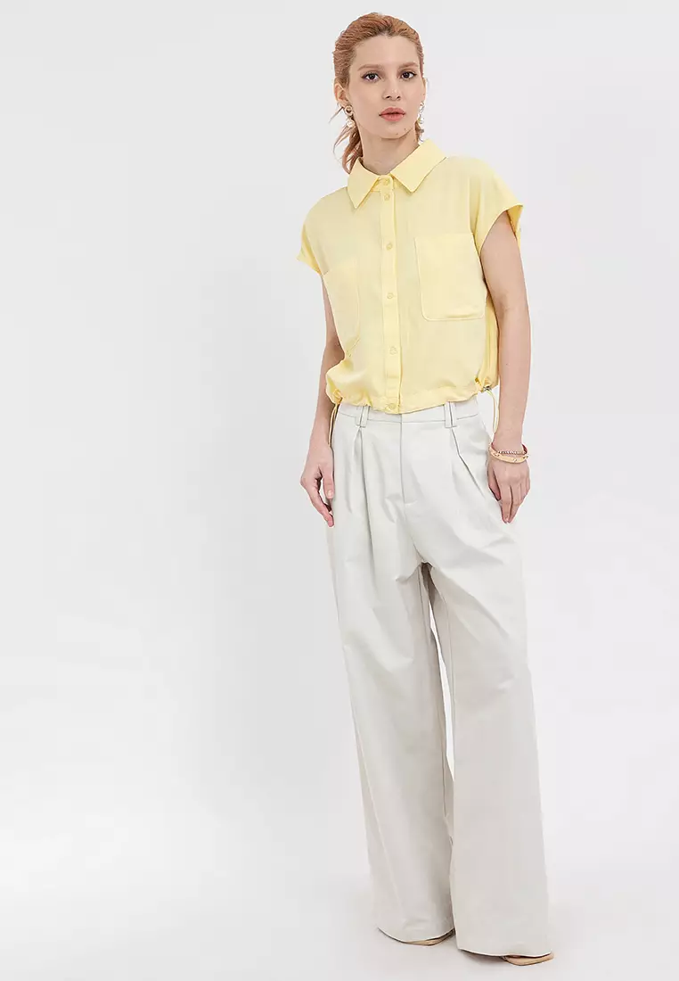 MADIWA Pulled Waist Blouse