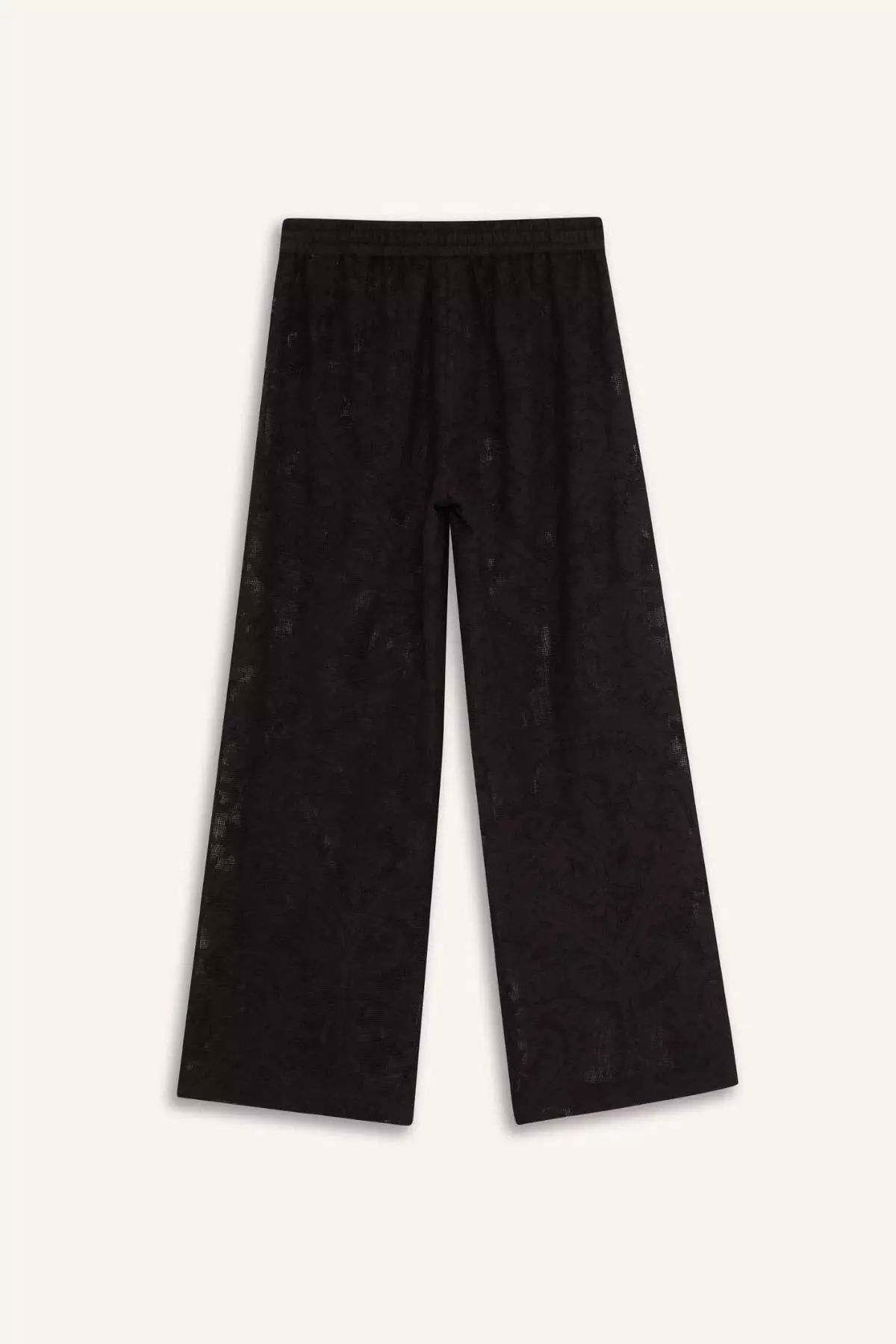 Lace Flexible Waist White Beach Pants-Fall in Love D9767Ax25Sm