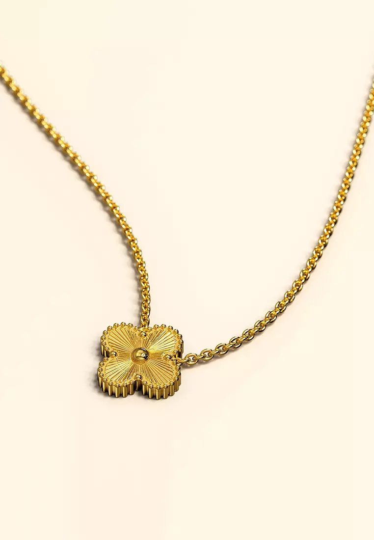 Golden Clover Necklace