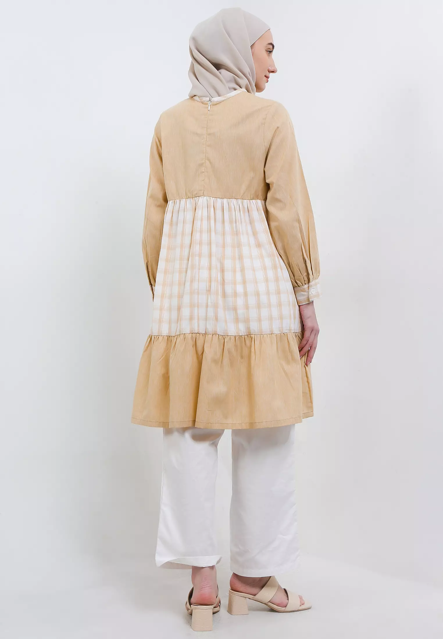 MFMW Yuliani Tunik Kubus Motif Kotak