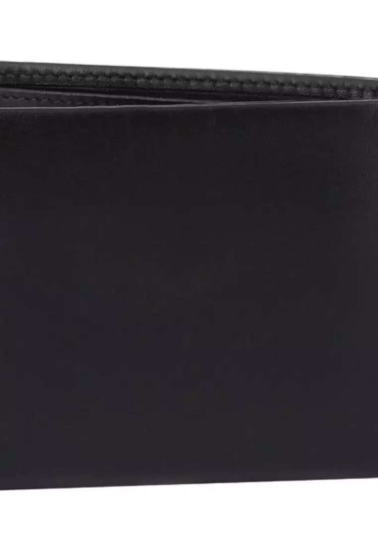 Crossing Sydney Bi-Fold Leather Wallet With Coin Pocket Rfid- Black