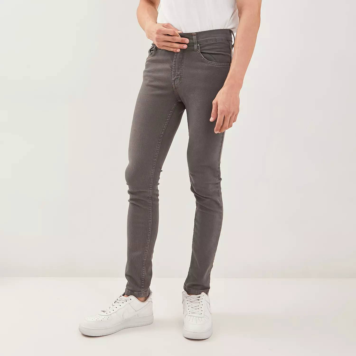 PAULMAY Celana Panjang Jeans Pria Slim Fit - Dark Grey