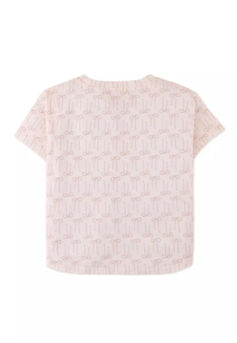 Kairi T-Shirt with All- Over Bow Print