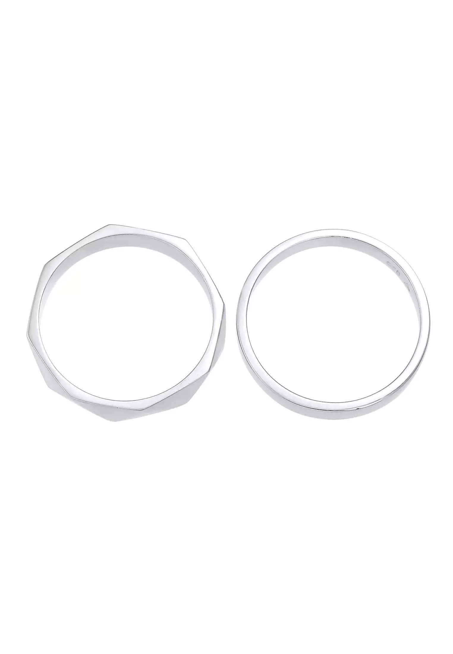 Ring Woman Basic Hexagon Hammered