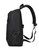 Lara black Men's Plain Water-proof Wear-resistant Nylon Zipper Backpack - Black F6064AC25F1342GS_3