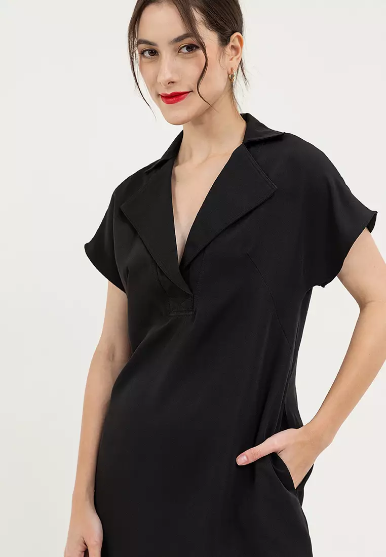 Carvy Collared Column Dress