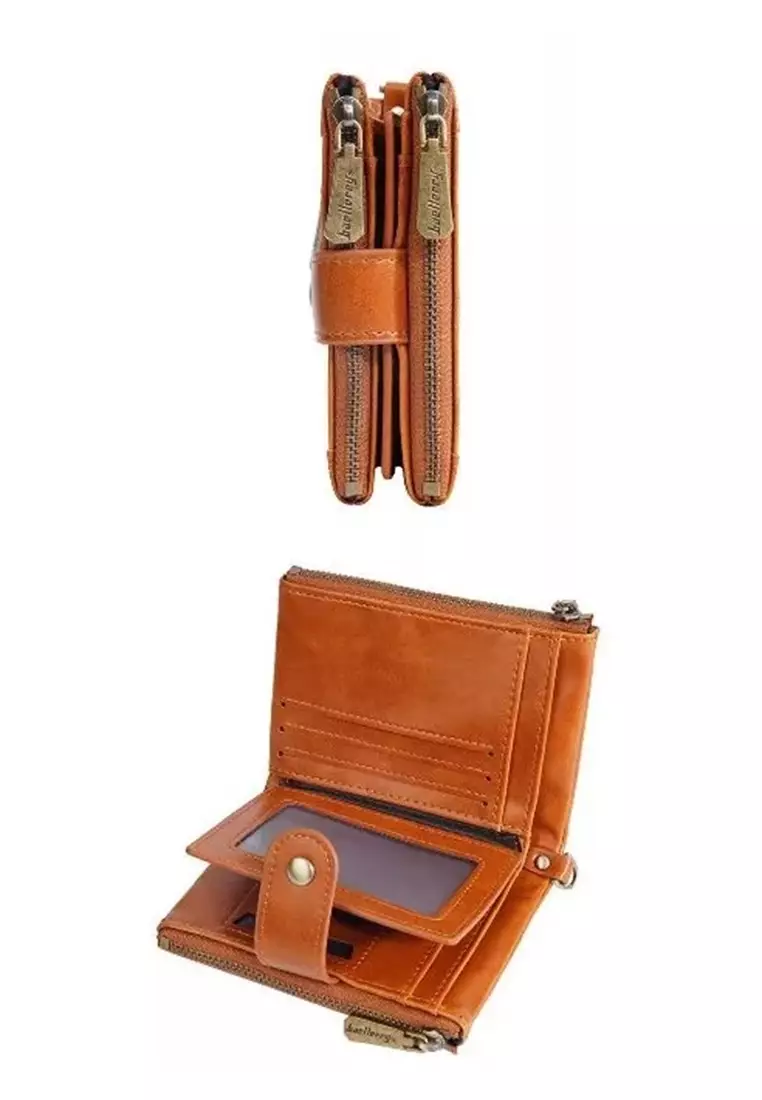 Dompet Pria Lipat Pendek Bahan Kulit PU Leather Premium BAEOS ORIGINAL
