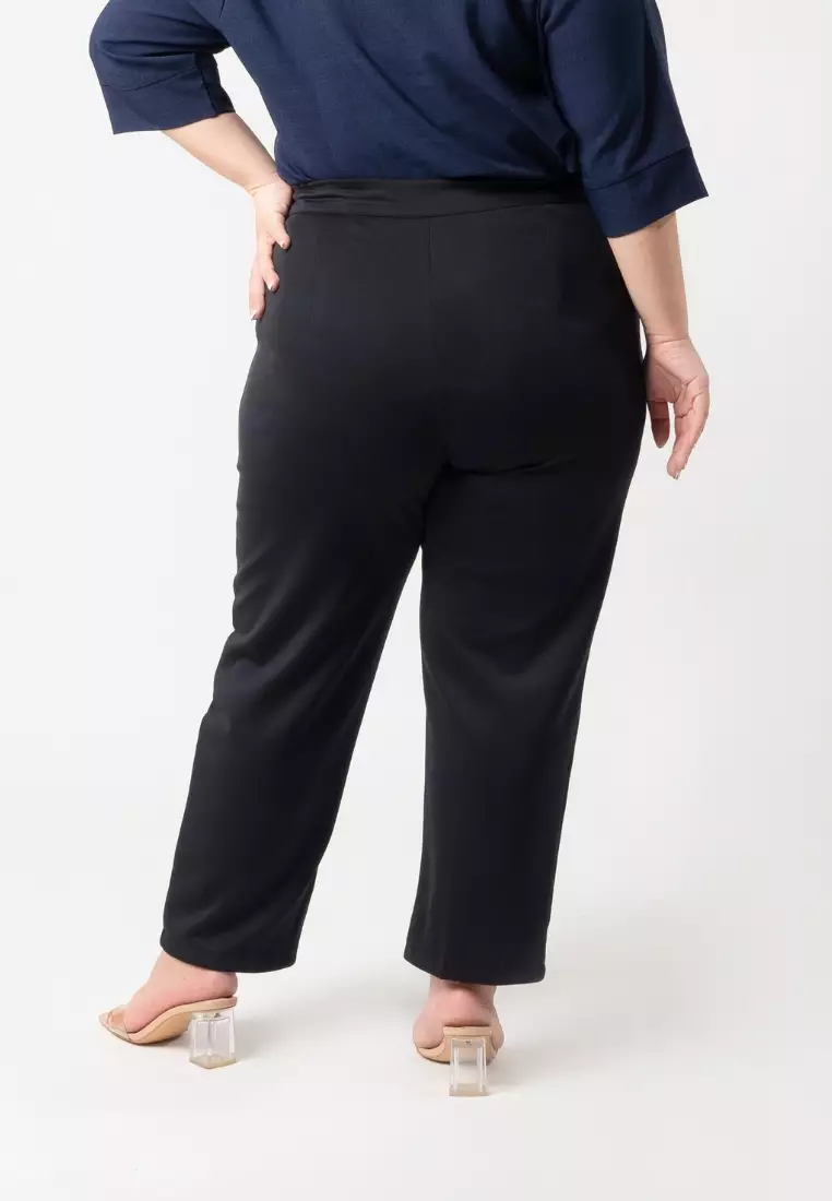 Plus Size Pants Regular Fit Anais Black