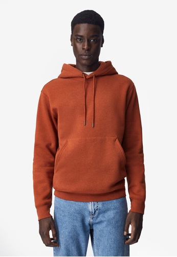 MANGO Man orange Hoodie Cotton Sweatshirt 5CC05AAB42E312GS_1