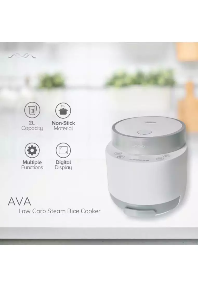 Buy AVA Ava Low Carb Steam Rice Cooker 2L Certified With Sugar And
