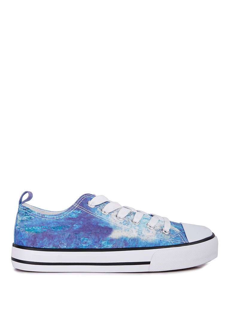 Blue Tie Dye Canvas Sneakers