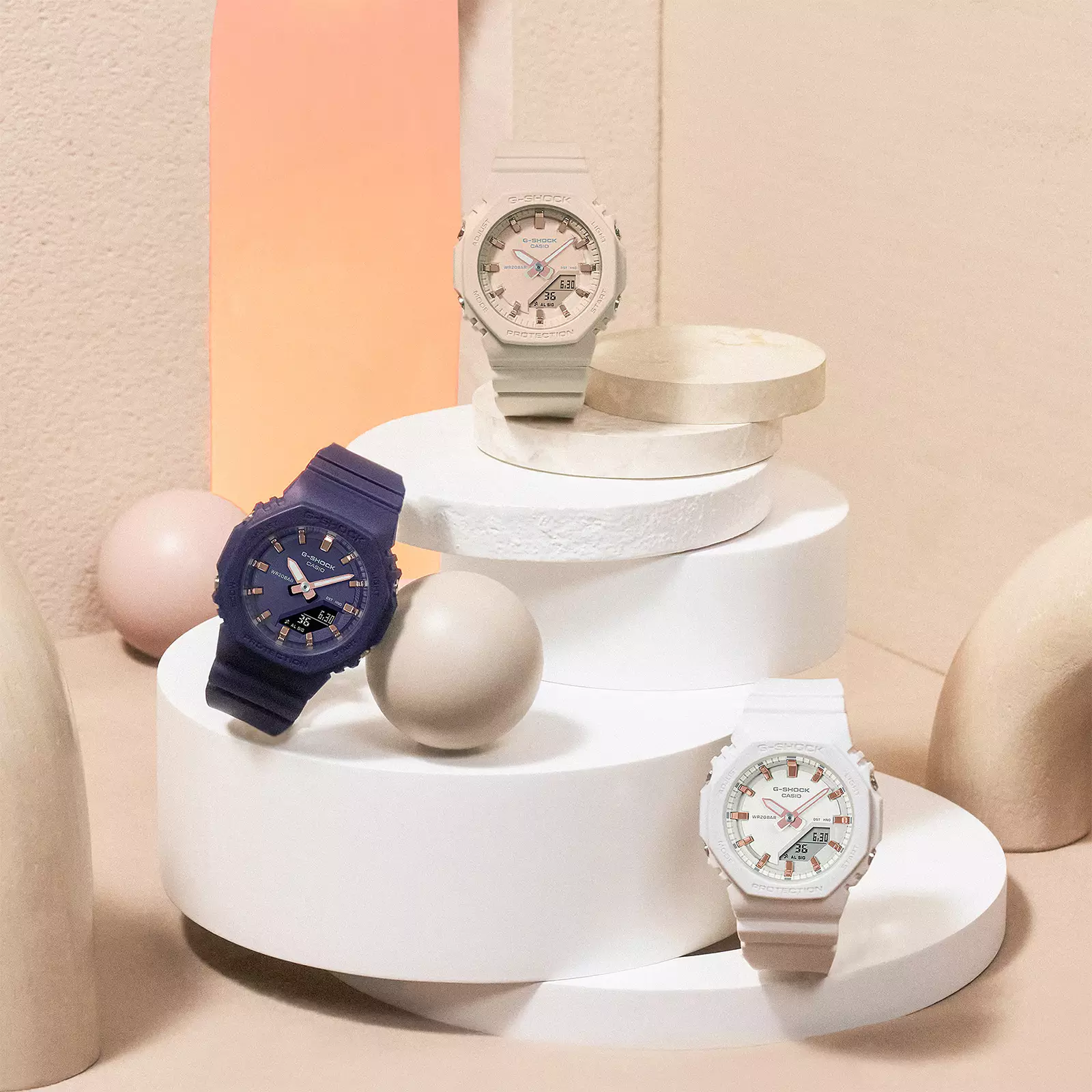 G-Shock - Jam Tangan Analog Digital Wanita - Blue - Resin Band - GMA-P2100M-2A