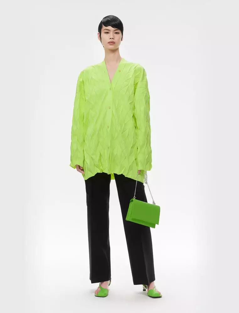 Mid-length open-cardigan