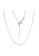 YOUNIQ silver YOUNIQ Ribbon 925 Sterling Silver Necklace Pendant with Cubic Zirconia & Earrings Set B3C78ACBB2473DGS_3