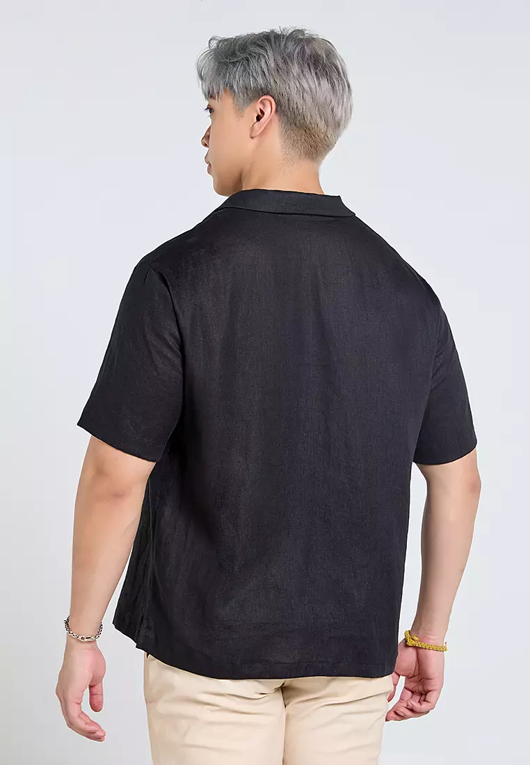 Men’s Short-Sleeve Linen Shirt