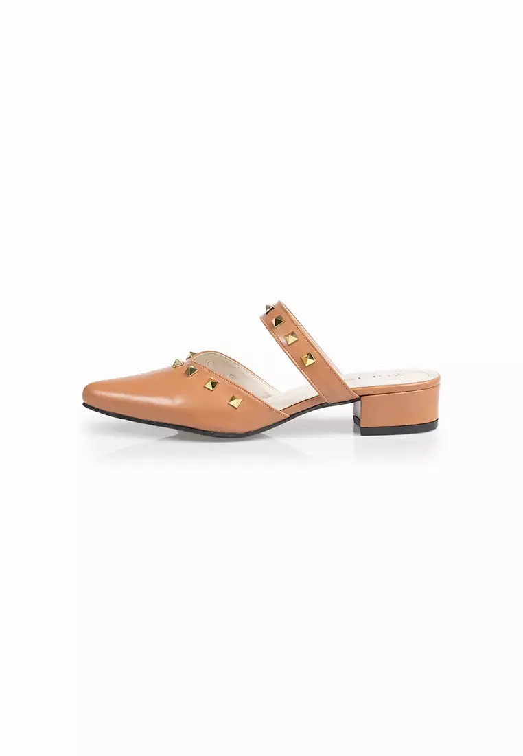 SEIS Monica Sandal  Mules Wanita Heels 3 cm - MOCCA